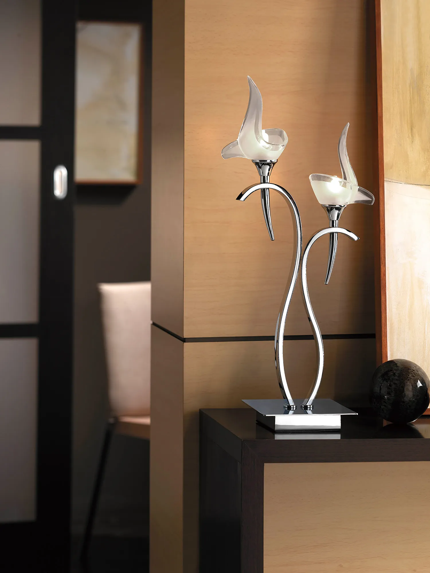 Viena Polished Chrome Table Lamps Mantra Desk & Task Lamps